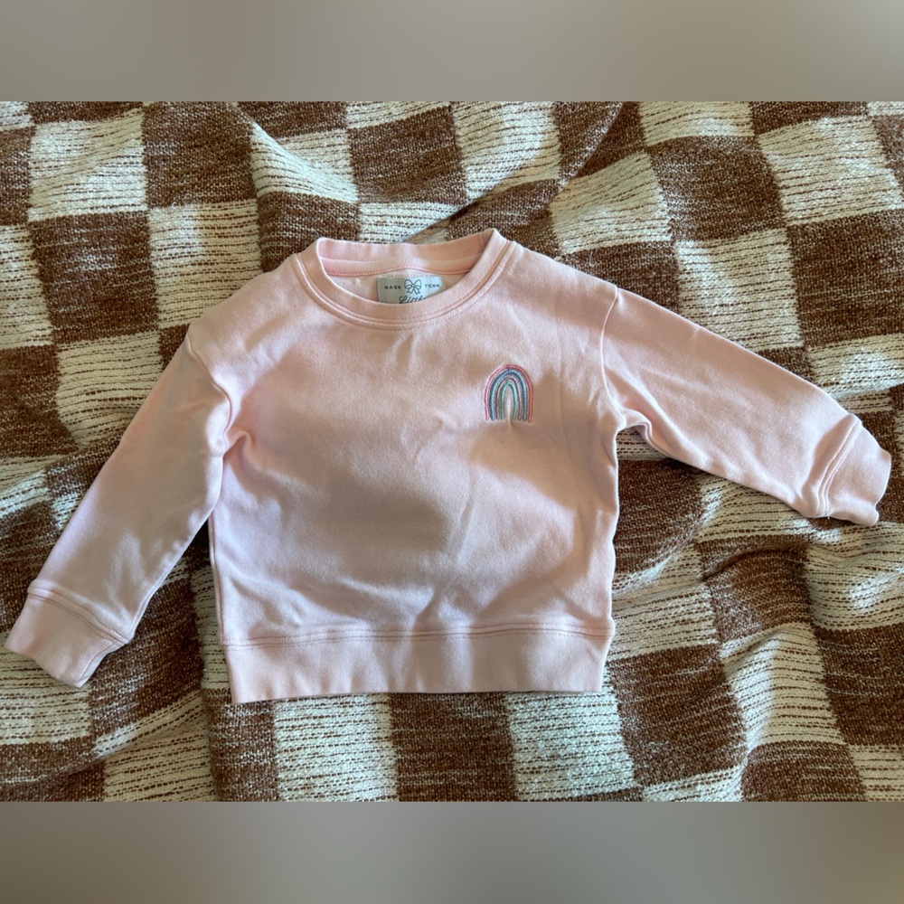 Little Paper Boat Rainbow Sweatshirt